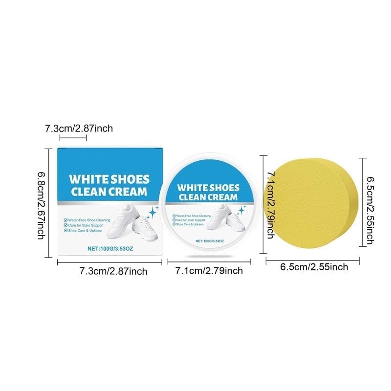 Gentle No-Rinse Shoe Cleaner & Whitening Cream