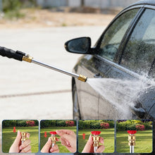 Load image into Gallery viewer, Garden Hose Nozzle High-Pressure Washer with 3 High-Pressure Nozzles