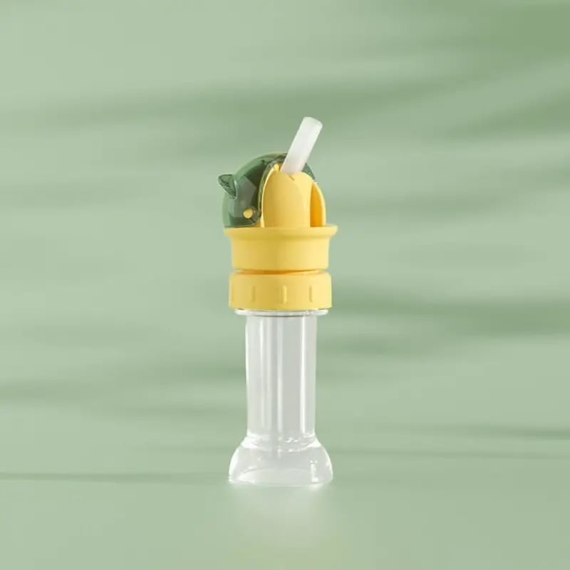Kids Water Bottle Spout Conversion Cap with Straw