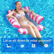 Load image into Gallery viewer, New Inflatable Hammock Pool Floating Chair for Adult