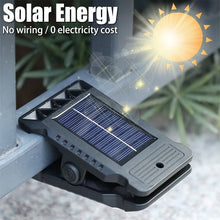 Load image into Gallery viewer, USB &amp; Solar Powered Motion Sensor Clip Lights