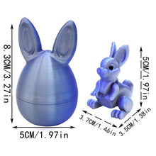 Load image into Gallery viewer, 3D Printed Rainbow Bunny Easter Egg Set