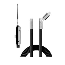 Load image into Gallery viewer, Ultimate 240W Ultra-Fast Charging Cable with 360° Rotating Stealth Phone Stand