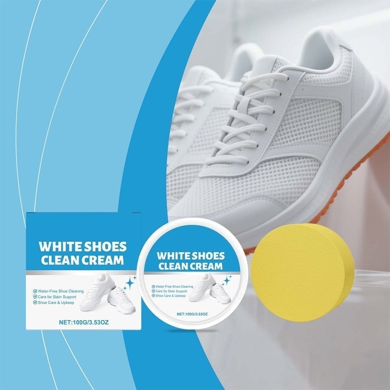 Gentle No-Rinse Shoe Cleaner & Whitening Cream