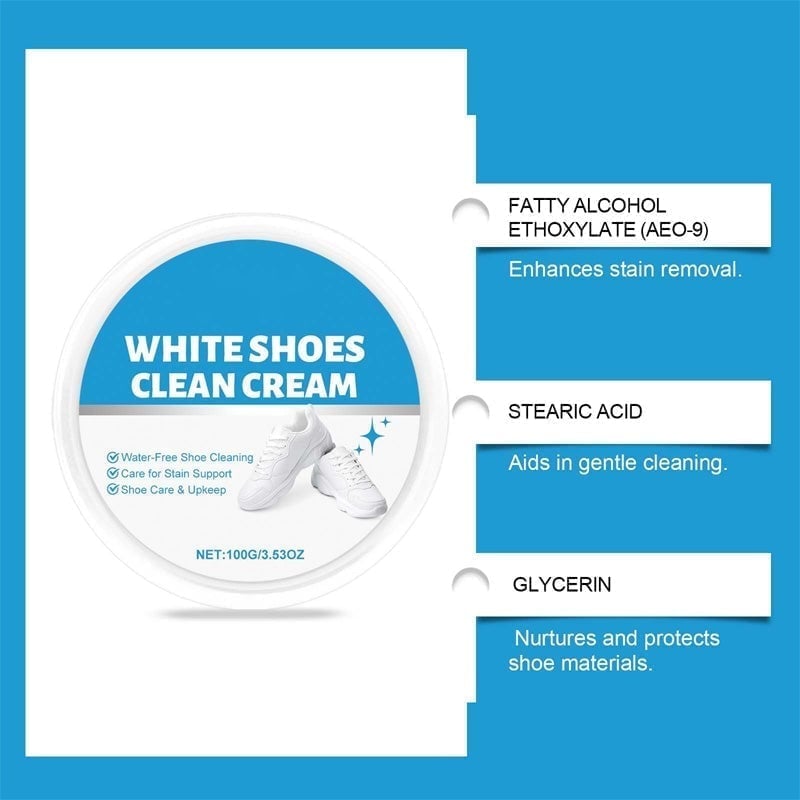 Gentle No-Rinse Shoe Cleaner & Whitening Cream