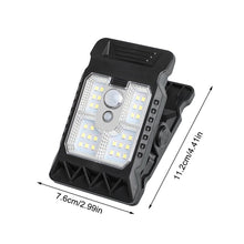 Load image into Gallery viewer, USB &amp; Solar Powered Motion Sensor Clip Lights