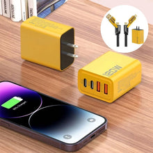 Load image into Gallery viewer, 120W Dual USB &amp; Dual Type-C Fast Charger