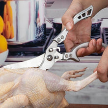 Load image into Gallery viewer, Stainless Steel Bone-Cut Kitchen Scissors