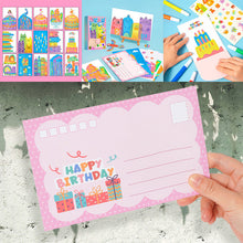 Load image into Gallery viewer, Creative Rainbow Scratch Art Postcard Set for Kids