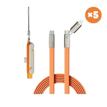Load image into Gallery viewer, Ultimate 240W Ultra-Fast Charging Cable with 360° Rotating Stealth Phone Stand