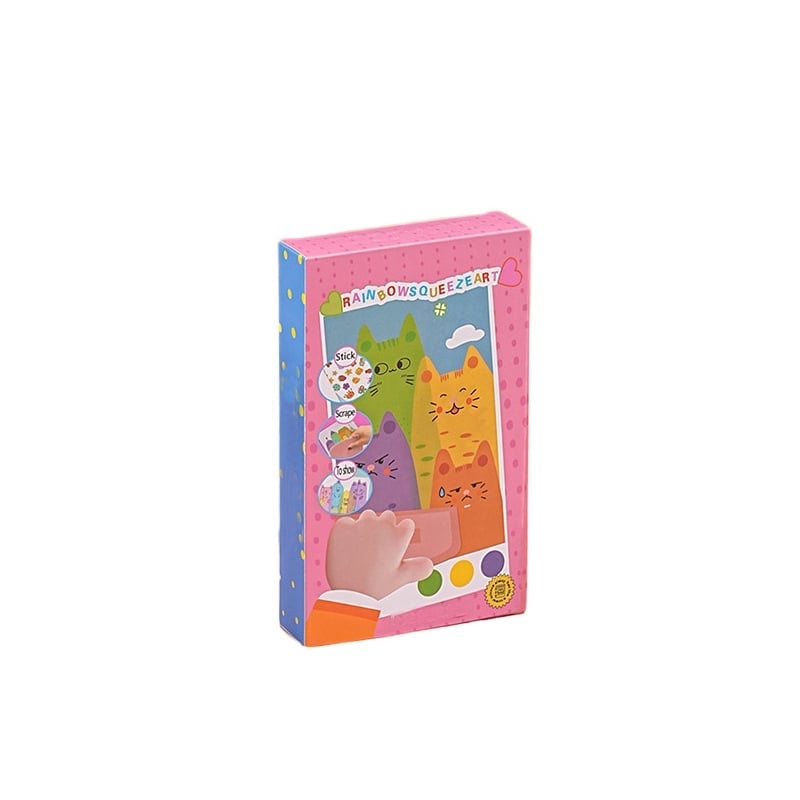 Creative Rainbow Scratch Art Postcard Set for Kids