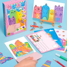 Load image into Gallery viewer, Creative Rainbow Scratch Art Postcard Set for Kids