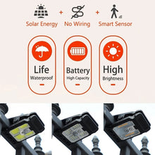 Load image into Gallery viewer, USB &amp; Solar Powered Motion Sensor Clip Lights