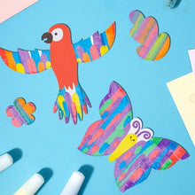 Load image into Gallery viewer, Creative Rainbow Scratch Art Postcard Set for Kids