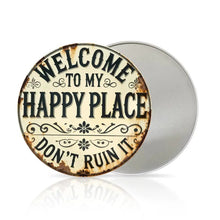 Load image into Gallery viewer, Vintage Round Metal Sign