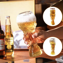 Load image into Gallery viewer, Soccer Trophy Style Beer Glass