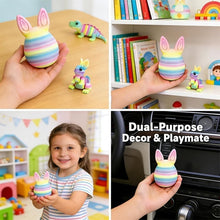 Load image into Gallery viewer, 3D Printed Rainbow Bunny Easter Egg Set