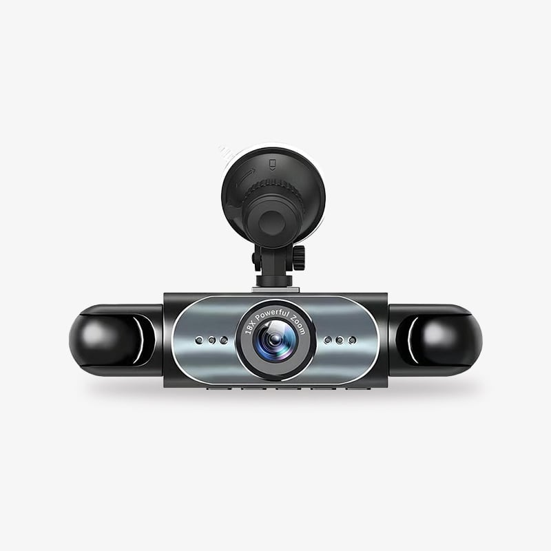 Four-record monitoring driving recorder