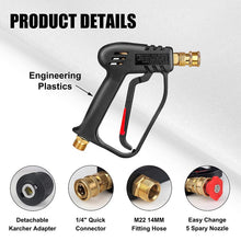 Load image into Gallery viewer, High-Pressure Water Gun with Nozzles for Car Wash