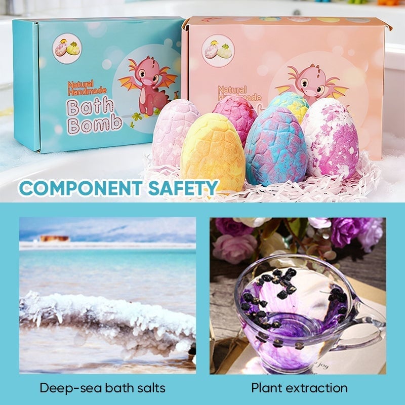 Kids Dinosaur Egg Bath Bombs