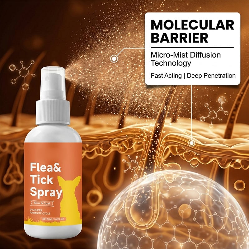 Gentle Dog Skin Care Spray for Indoor & Outdoor Use