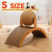 Load image into Gallery viewer, Cat Scratching Ball on Stand