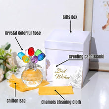 Load image into Gallery viewer, 7-Color Crystal Rose Floral Keepsake