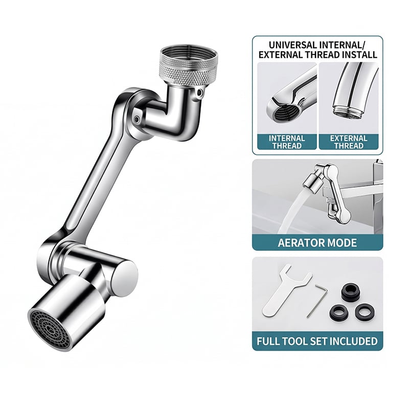 U-Shaped Universal Swivel Fauce