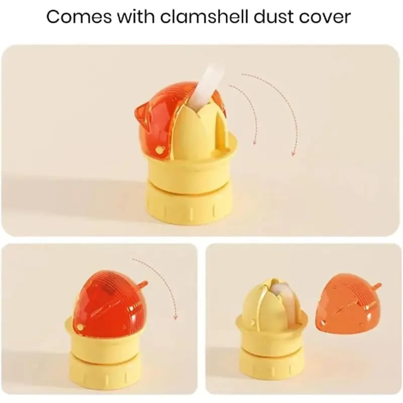 Kids Water Bottle Spout Conversion Cap with Straw