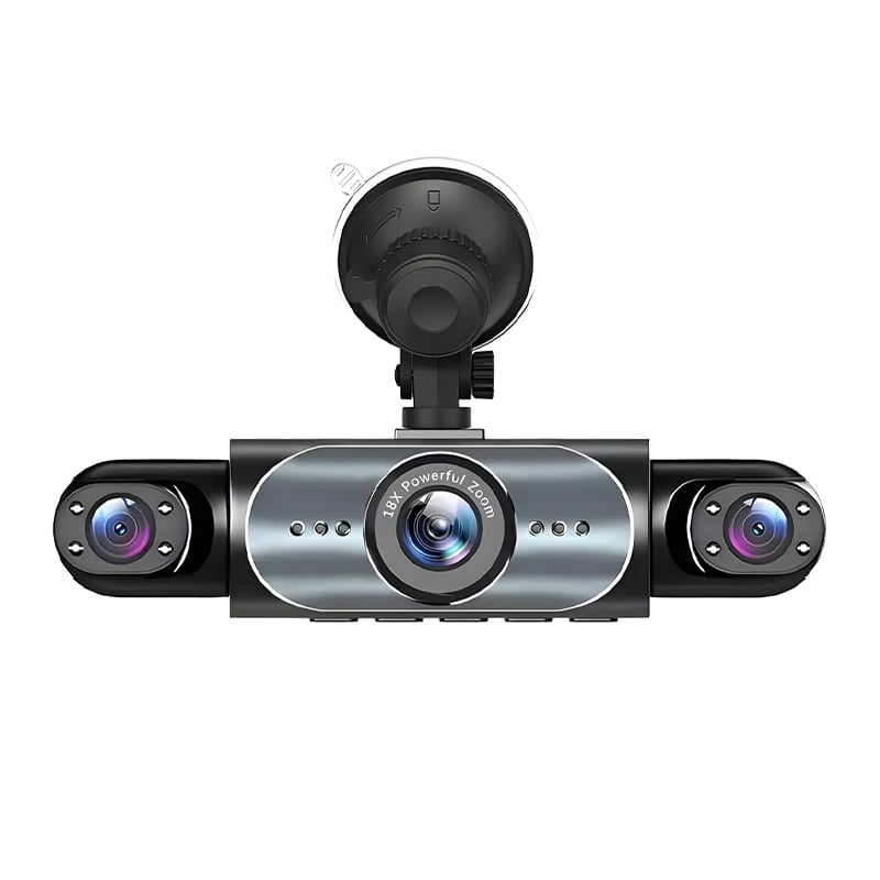 Four-record monitoring driving recorder