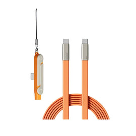 Ultimate 240W Ultra-Fast Charging Cable with 360° Rotating Stealth Phone Stand