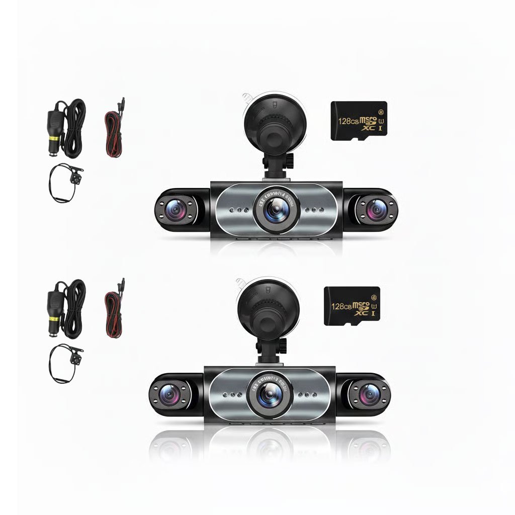 Four-record monitoring driving recorder