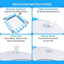 Load image into Gallery viewer, New Inflatable Hammock Pool Floating Chair for Adult