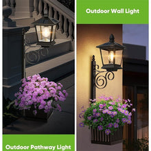 Load image into Gallery viewer, Upsell-2-in-1 Solar Powered Outdoor Post Light with Integrated Planter Box