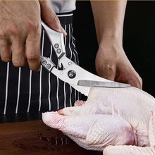 Load image into Gallery viewer, Stainless Steel Bone-Cut Kitchen Scissors