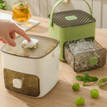Load image into Gallery viewer, Handled Press-Type Ice Cube Tray (Double-Layer)