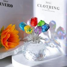 Load image into Gallery viewer, 7-Color Crystal Rose Floral Keepsake