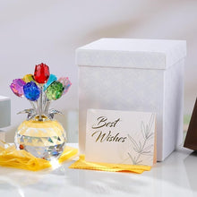 Load image into Gallery viewer, 7-Color Crystal Rose Floral Keepsake