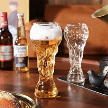 Load image into Gallery viewer, Soccer Trophy Style Beer Glass