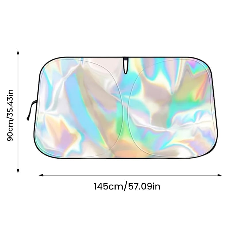 Foldable Reflective Car Windshield Sunshade – Heat Insulation & UV Protection for Front Window