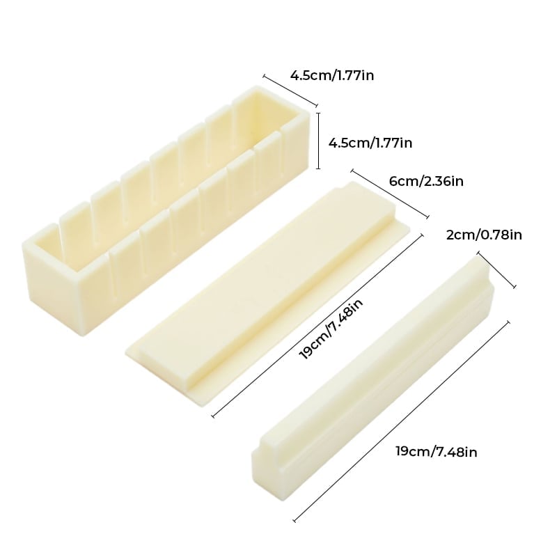 Household Square Sushi Tool Set