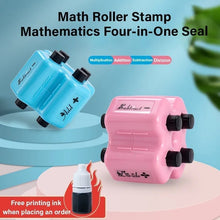 Load image into Gallery viewer, 4-in-1 Math Practice Roller Stamp Set