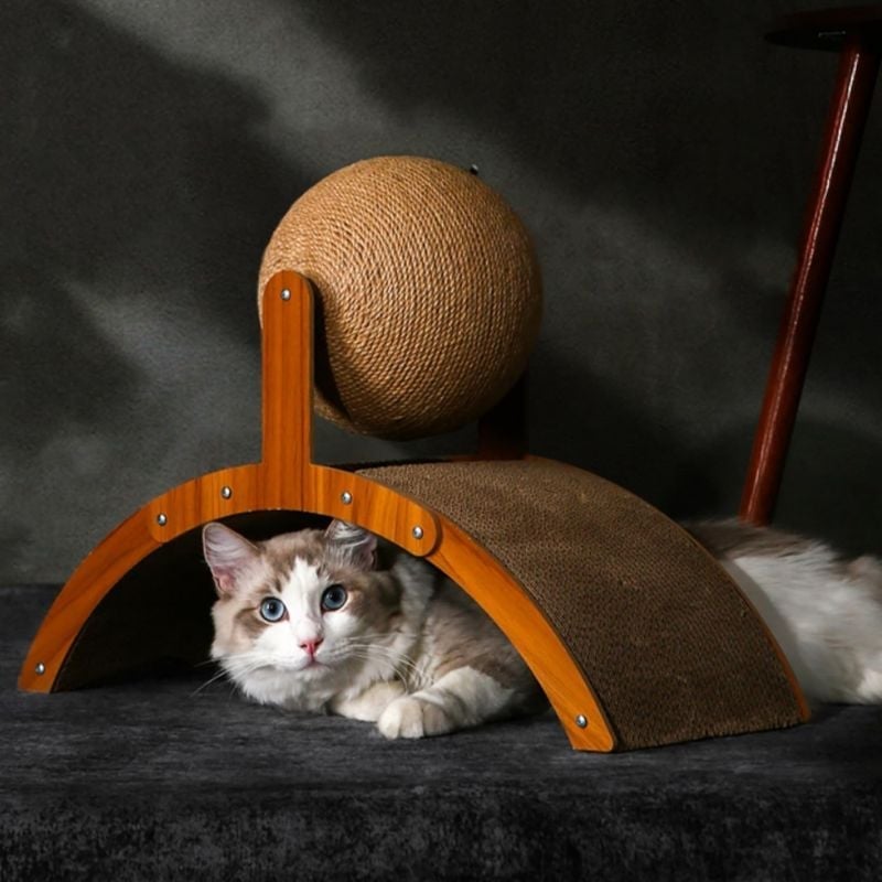 Cat Scratching Ball on Stand