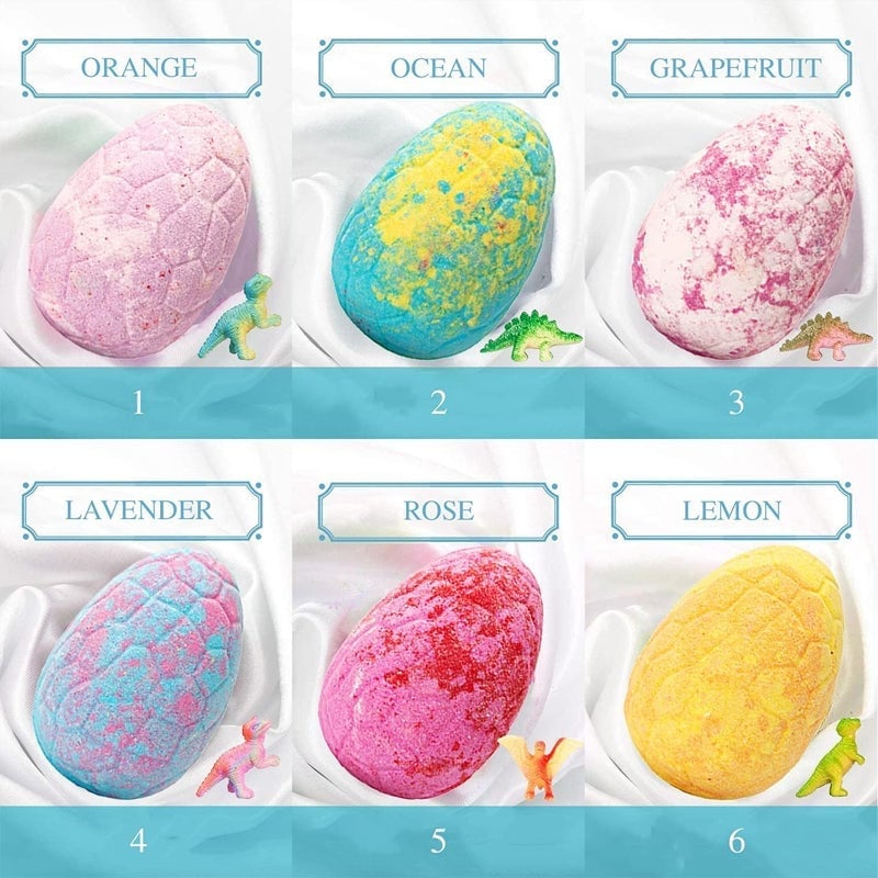 Kids Dinosaur Egg Bath Bombs