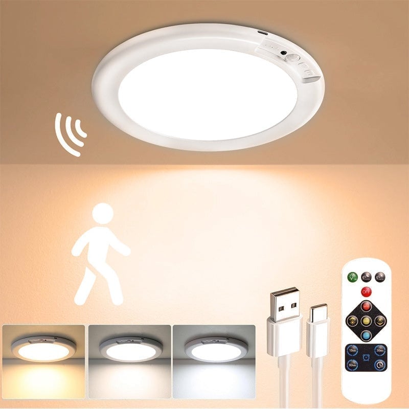 Rechargeable LED Magnetic Motion Sensor Ceiling Lamp