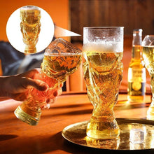 Load image into Gallery viewer, Soccer Trophy Style Beer Glass