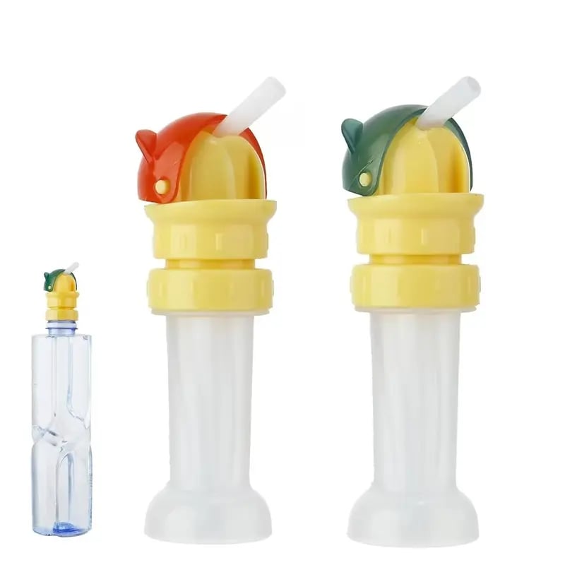 Kids Water Bottle Spout Conversion Cap with Straw