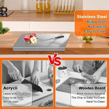 Load image into Gallery viewer, Stainless Steel Kitchen Cutting Board