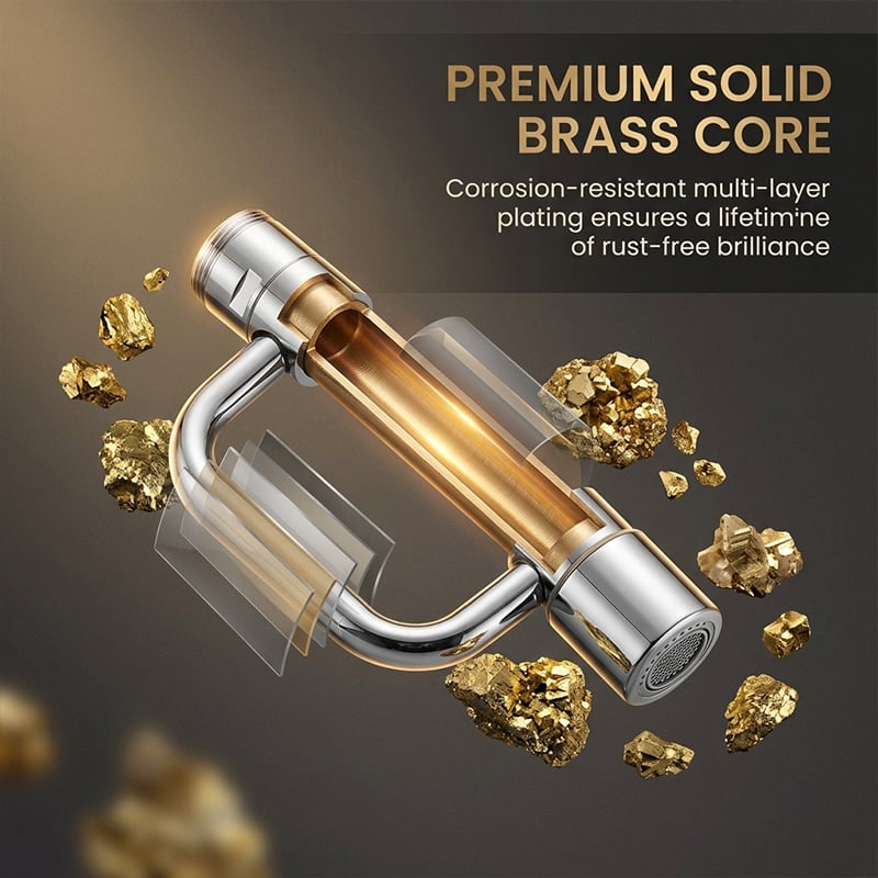 U-Shaped Universal Swivel Fauce