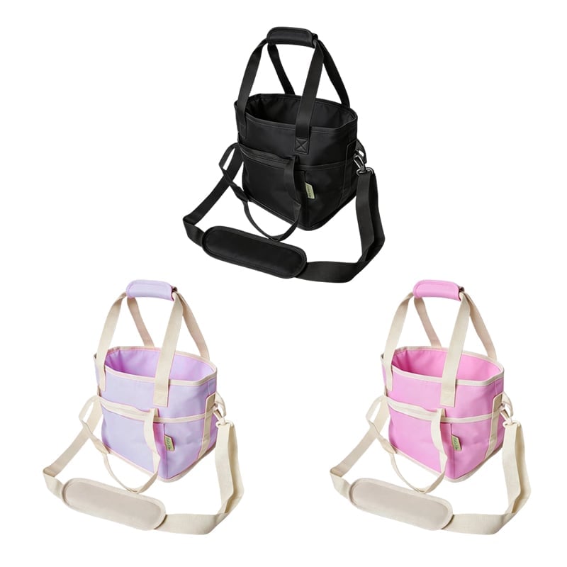 Family Size 4-Compartment Drink Carrier Bag for Coffee Cups & Tumblers